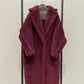 Manteau Teddy Bear Femme – Laine d’Alpaga Oversize, Chaud & Doux, Style Classique Décontracté Hiver