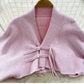 Ensemble Femme 2 Pièces – Cardigan Tricoté à Lacets & Robe Camisole, Style Chinois Moderne Élégant |.