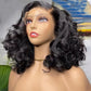 Perruque lace front 13x4 ondulée bouclée – cheveux humains 250% densité sans colle