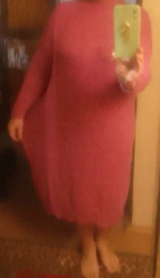 Robe Pull Longue Femme – Tricot Épais Vintage Oversize Chaud pour Automne & Hiver | F-laglam