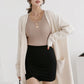 Cardigan Femme Épais à Poches – Tricot Loose Col V Décontracté Printemps Automne.