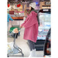 Manteau Femme Hiver 2024 – Veste Cocoon à Capuche en Laine d’Agneau Épaisse, Parka Chaude Shearling.