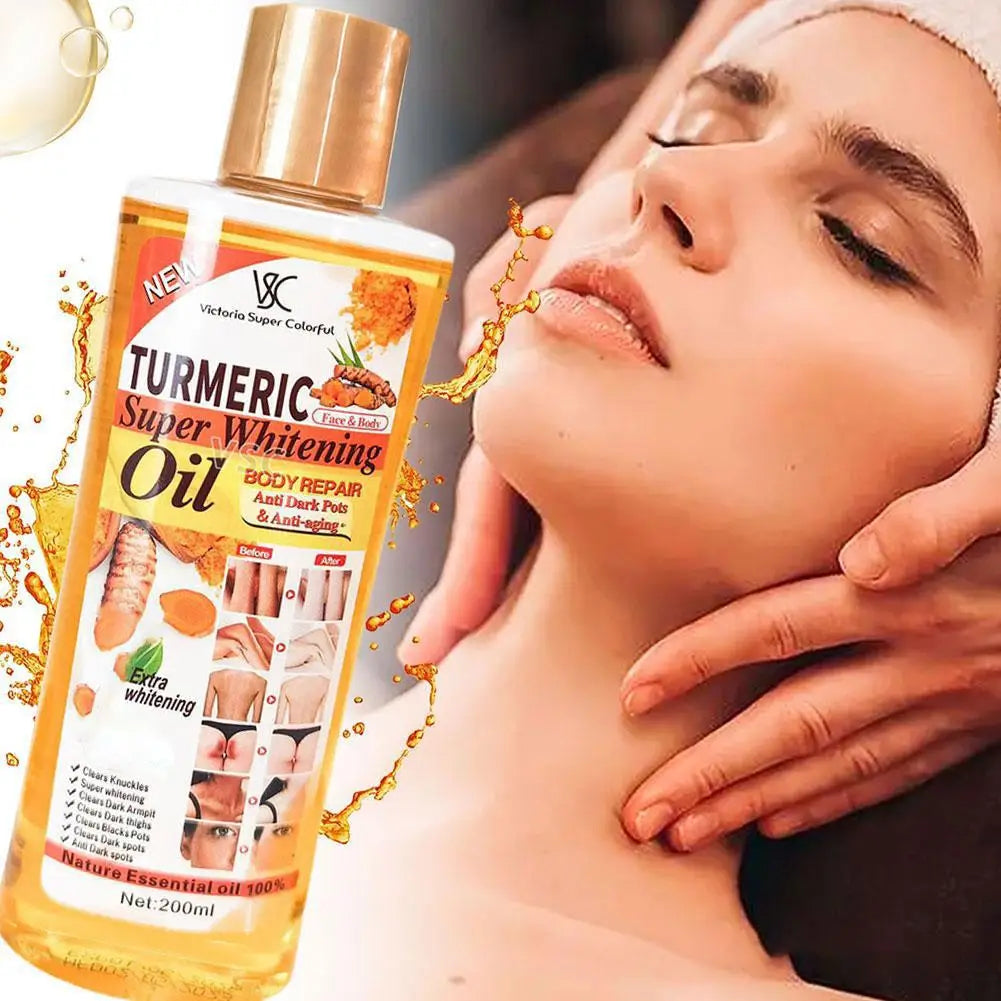 Sérum Visage au Curcuma – Éclat, Anti-Taches & Anti-Oxydant + Savon Huile de Curcuma