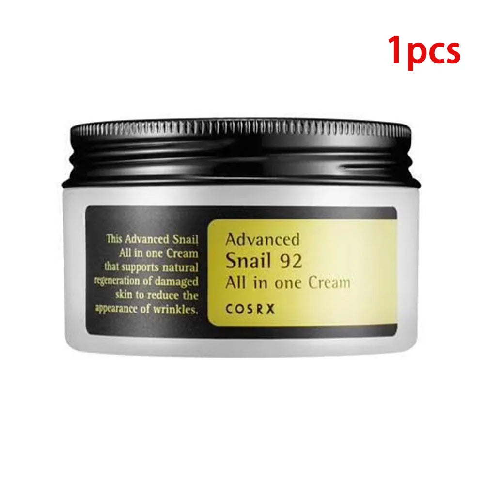 Gamme Soin Visage à la Mucine d’Escargot & Collagène 92 – Crème, Tonique, Nettoyant & Protection Solaire – Hydratation, Fermeté & Lissage Peau Sensible