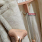 Manteau Teddy Bear Femme – Laine d’Alpaga Oversize, Chaud & Doux, Style Classique Décontracté Hiver.