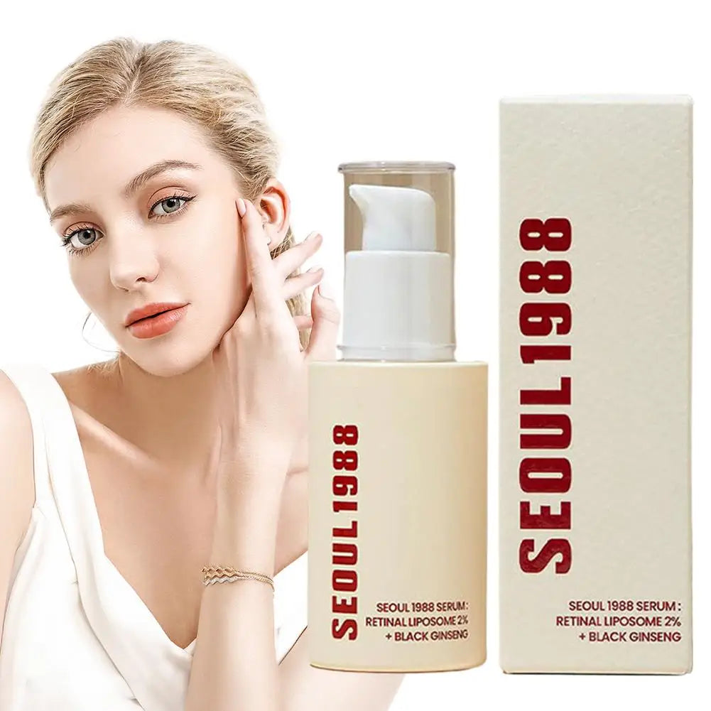 SEOUL 1988 Sérum Coréen – Hydratant, Éclaircissant, Vitamine C & Acide Hyaluronique, Anti-Taches & Réducteur de Pores