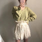 Cardigan Femme Blanc Sexy – Tricot Loose Col V Profond à Manches Longues, Maille Ajurée Été.