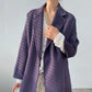 Manteau Court Femme Automne Hiver – Cachemire Double Face, Col Revers & Ceinture, Style Luxe Chic