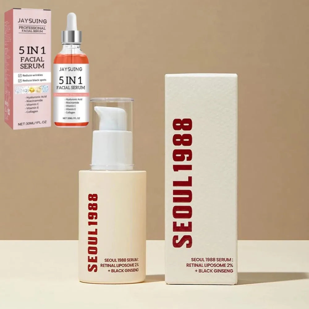 SEOUL 1988 Sérum Coréen – Hydratant, Éclaircissant, Vitamine C & Acide Hyaluronique, Anti-Taches & Réducteur de Pores