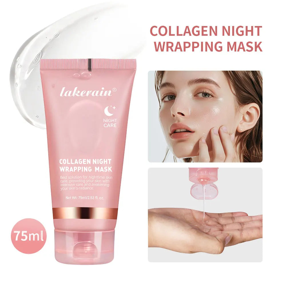 Masque visage coréen au collagène – effet liftant et hydratant nuit
