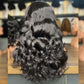 Perruque lace front 13x4 ondulée bouclée – cheveux humains 250% densité sans colle