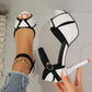 Sandales Femme à Talons Fins – Colorblock Peep Toe Plateforme Été Sexy |.