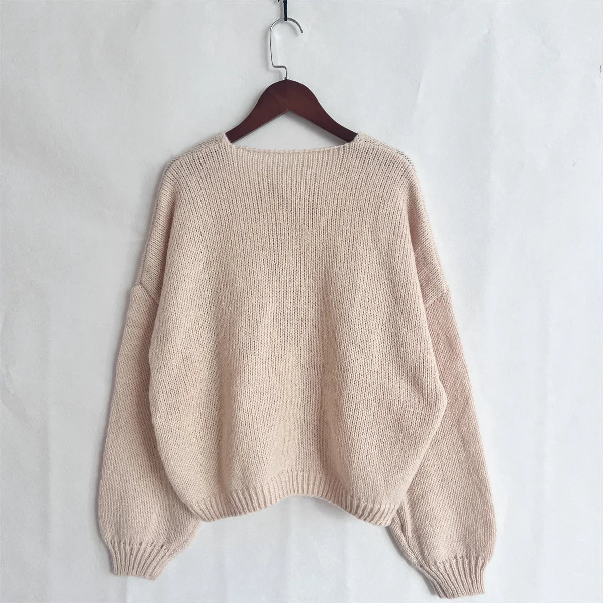 Cardigan Femme Élégant – Tricot Uni avec Lacet, Col Rond, Style Simple Chic |