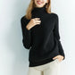 Pull Femme en Laine Mérinos 100 % – Col Roulé Tricoté Cachemire Automne Hiver