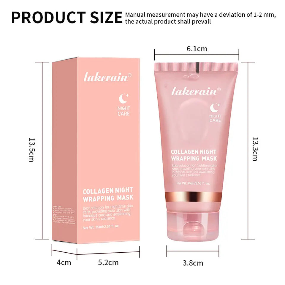Masque visage coréen au collagène – effet liftant et hydratant nuit