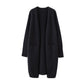 Cardigan Femme Épais à Poches – Tricot Loose Col V Décontracté Printemps Automne.