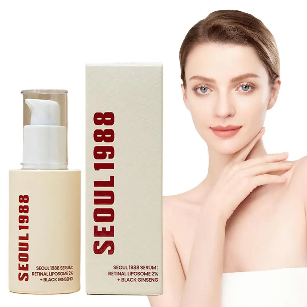 SEOUL 1988 Sérum Coréen – Hydratant, Éclaircissant, Vitamine C & Acide Hyaluronique, Anti-Taches & Réducteur de Pores