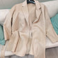 Manteau Court Femme Automne Hiver – Cachemire Double Face, Col Revers & Ceinture, Style Luxe Chic.