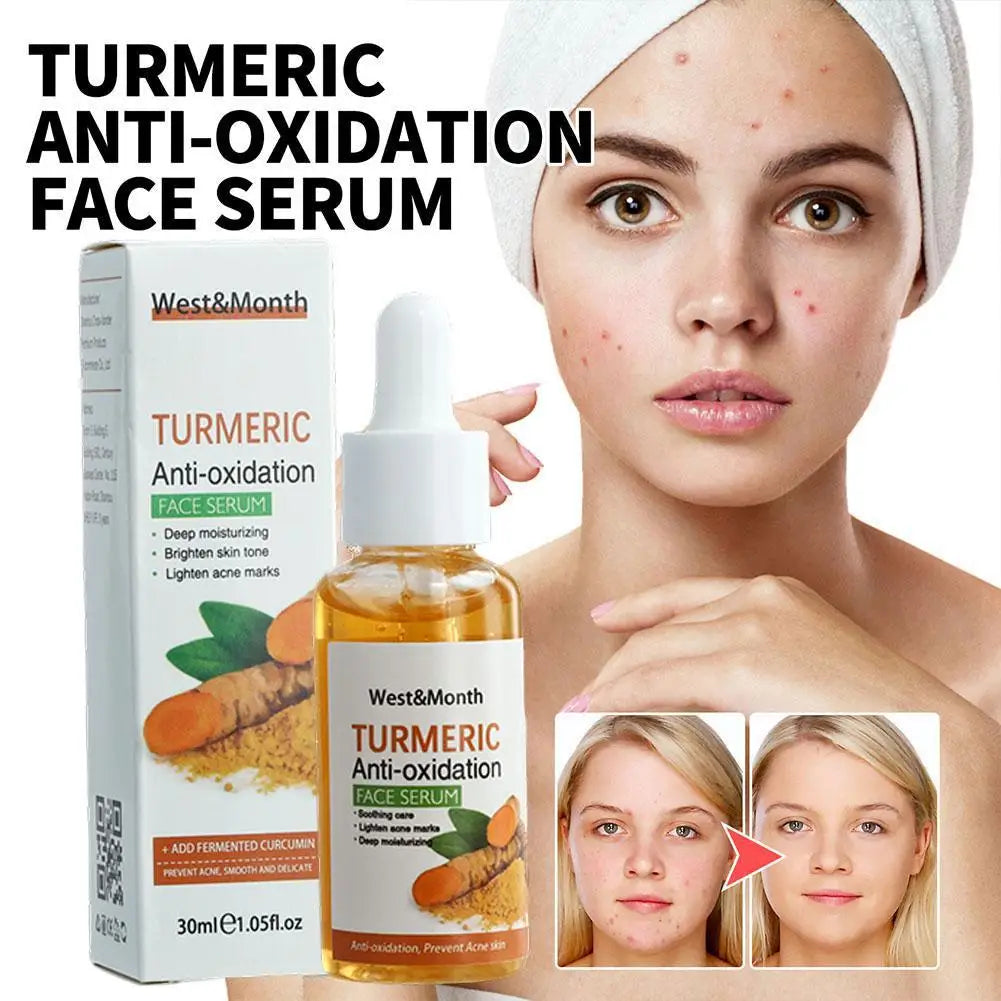 Sérum Visage au Curcuma – Éclat, Anti-Taches & Anti-Oxydant + Savon Huile de Curcuma
