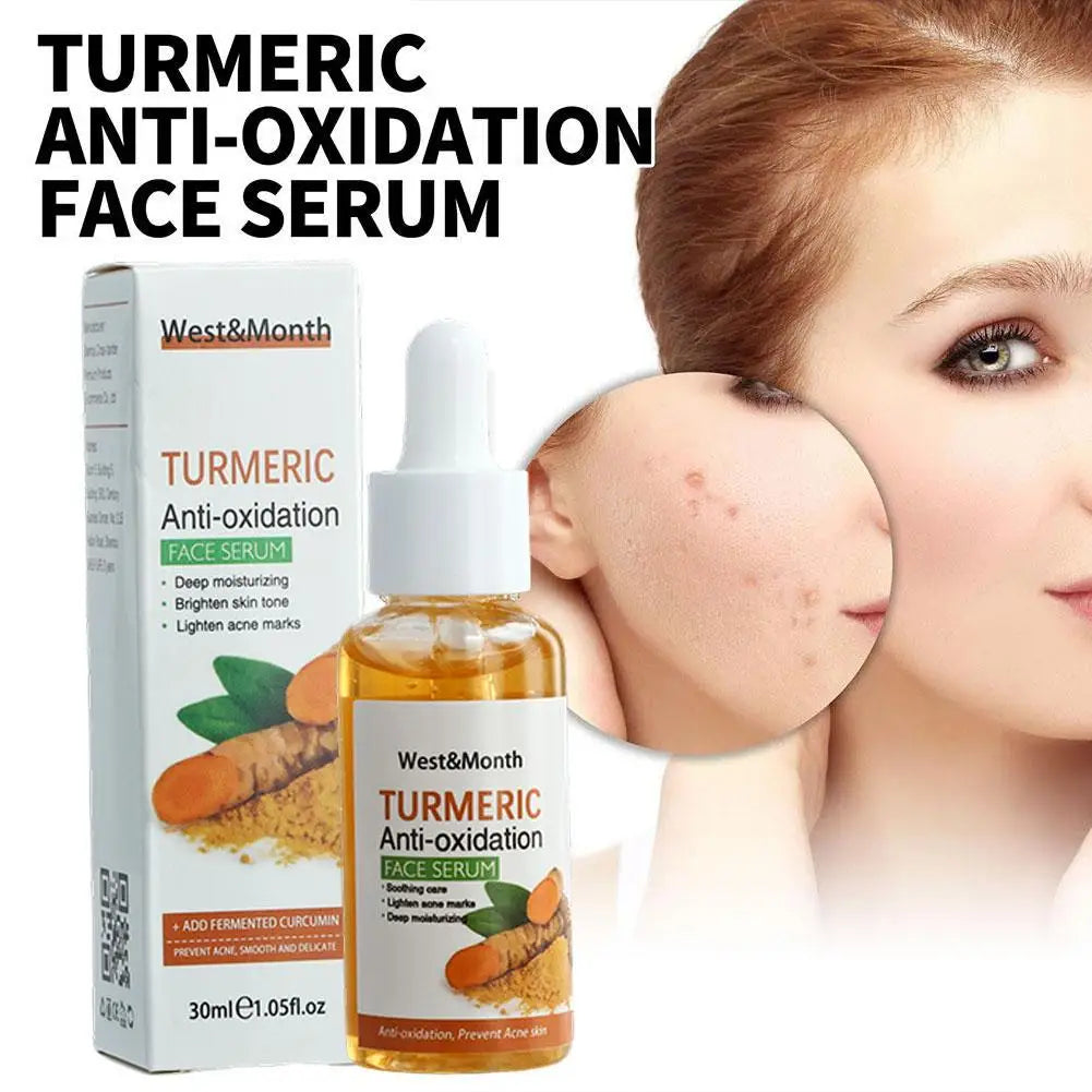 Sérum Visage au Curcuma – Éclat, Anti-Taches & Anti-Oxydant + Savon Huile de Curcuma