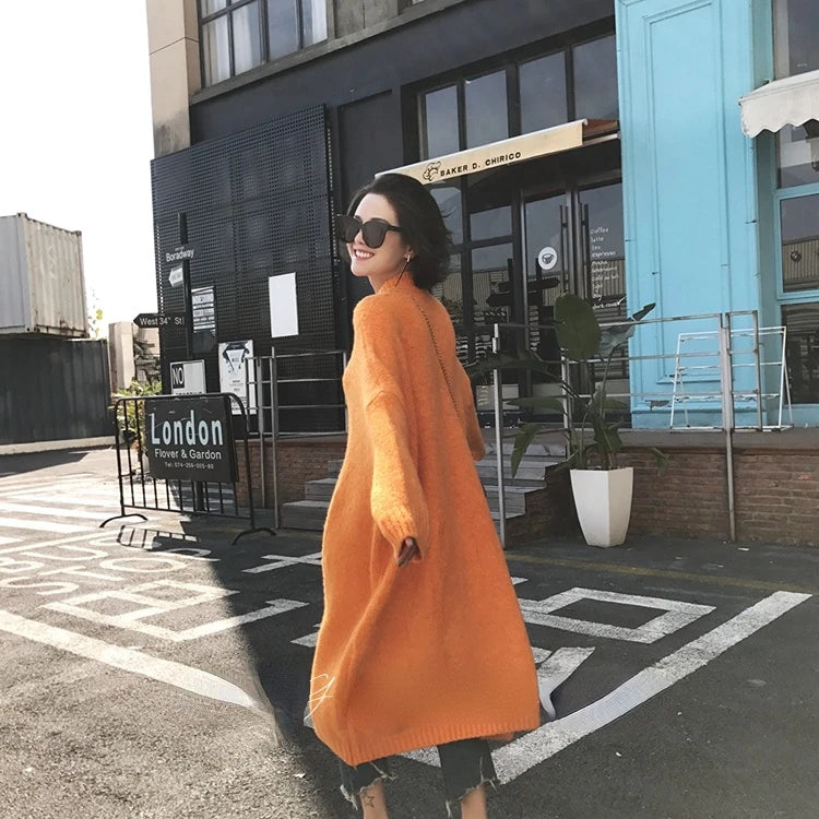 Robe Pull Longue Femme – Tricot Épais Vintage Oversize Chaud pour Automne & Hiver | F-laglam