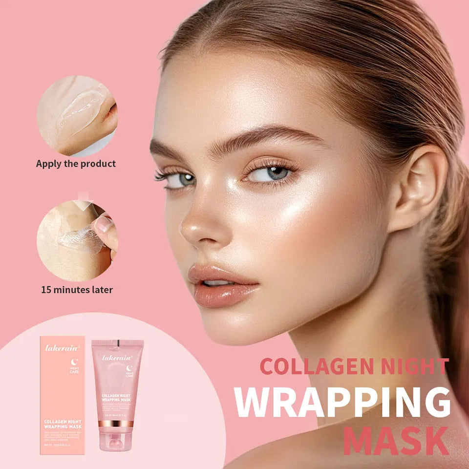 Masque visage coréen au collagène – effet liftant et hydratant nuit
