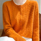 Cardigan Femme Blanc – Tricot Uni Col Rond Boutonné Manches Longues Automne Hiver 2025