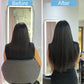 Extensions cheveux naturels brésiliens lisses – clips 100% Remy Human Hair