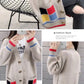 Cardigan Femme Mi-long – Manteau Tricoté Loose Style Coréen Printemps Automne.