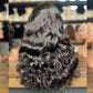 Perruque lace front 13x4 ondulée bouclée – cheveux humains 250% densité sans colle