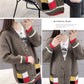 Cardigan Femme Mi-long – Manteau Tricoté Loose Style Coréen Printemps Automne.