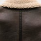 Manteau femme chaud en fausse fourrure shearling, style vintage ceinturé.