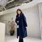 Manteau Teddy Bear Femme – Laine d’Alpaga Oversize, Chaud & Doux, Style Classique Décontracté Hiver