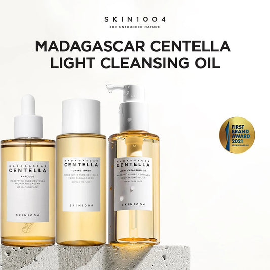 SKIN1004 Tonique & Ampoule à la Centella Asiatica de Madagascar – Démaquillant, Hydratant & Nettoyant, Soin Coréen