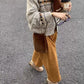 Cardigan Femme Vintage Col Rond – Tricot Boutonné Style Coréen Hiver 2025.