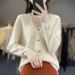 Cardigan Femme en Laine – Tricot Loose à Col V, Manches Longues | Collection.