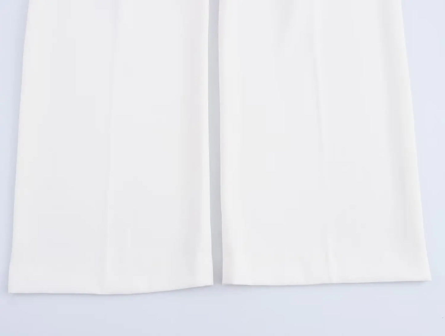 Ensemble femme sans manches col V asymétrique – pantalon large taille haute