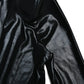 Élégante robe maxi métallisée pour femme, col en V sexy, manches longues, fronces flatteuses et fente haute. Parfaite pour les soirées, clubs ou événements chics. Style glamour et féminin.