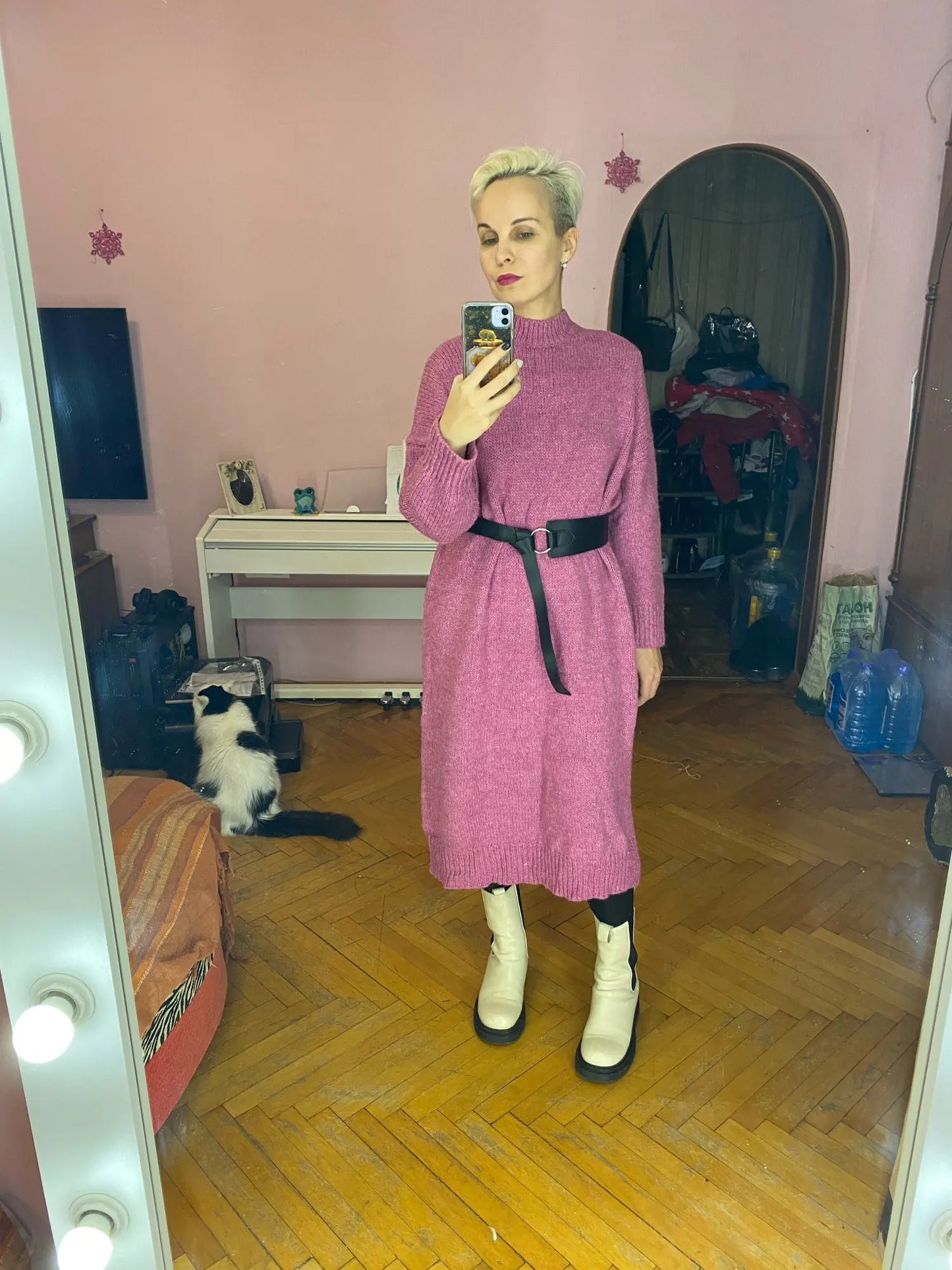 Robe Pull Longue Femme – Tricot Épais Vintage Oversize Chaud pour Automne & Hiver | F-laglam