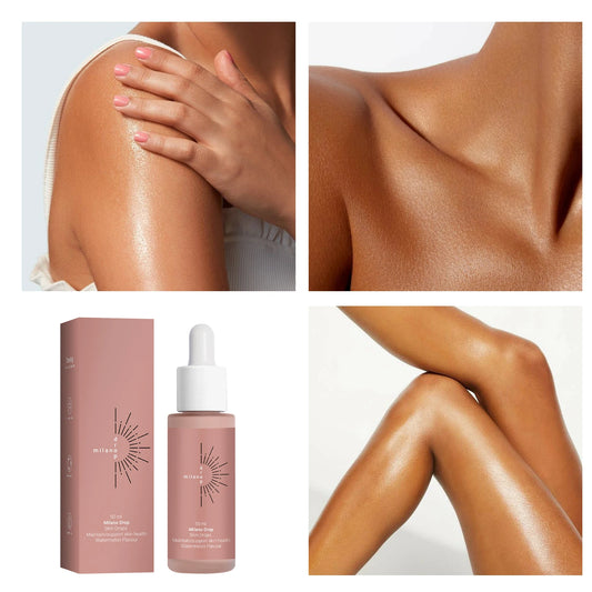 Gouttes autobronzantes visage et corps – hâle naturel progressif sans soleil
