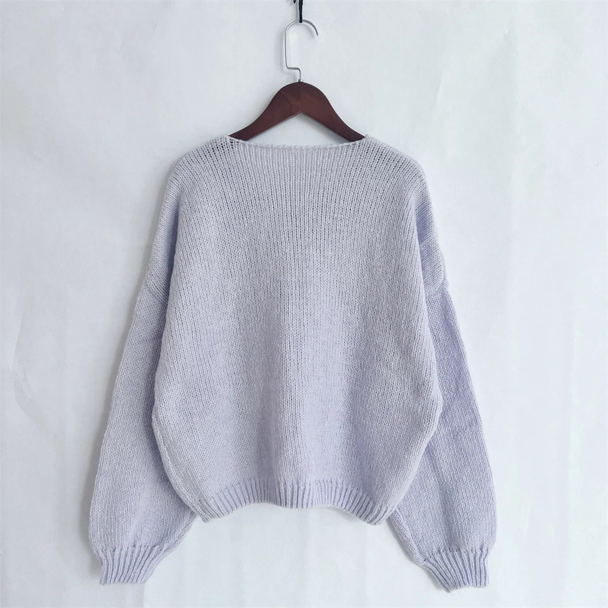 Cardigan Femme Élégant – Tricot Uni avec Lacet, Col Rond, Style Simple Chic |