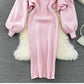 Ensemble Femme 2 Pièces – Cardigan Tricoté à Lacets & Robe Camisole, Style Chinois Moderne Élégant |.
