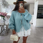 Cardigan Femme Élégant – Tricot Uni avec Lacet, Col Rond, Style Simple Chic |.