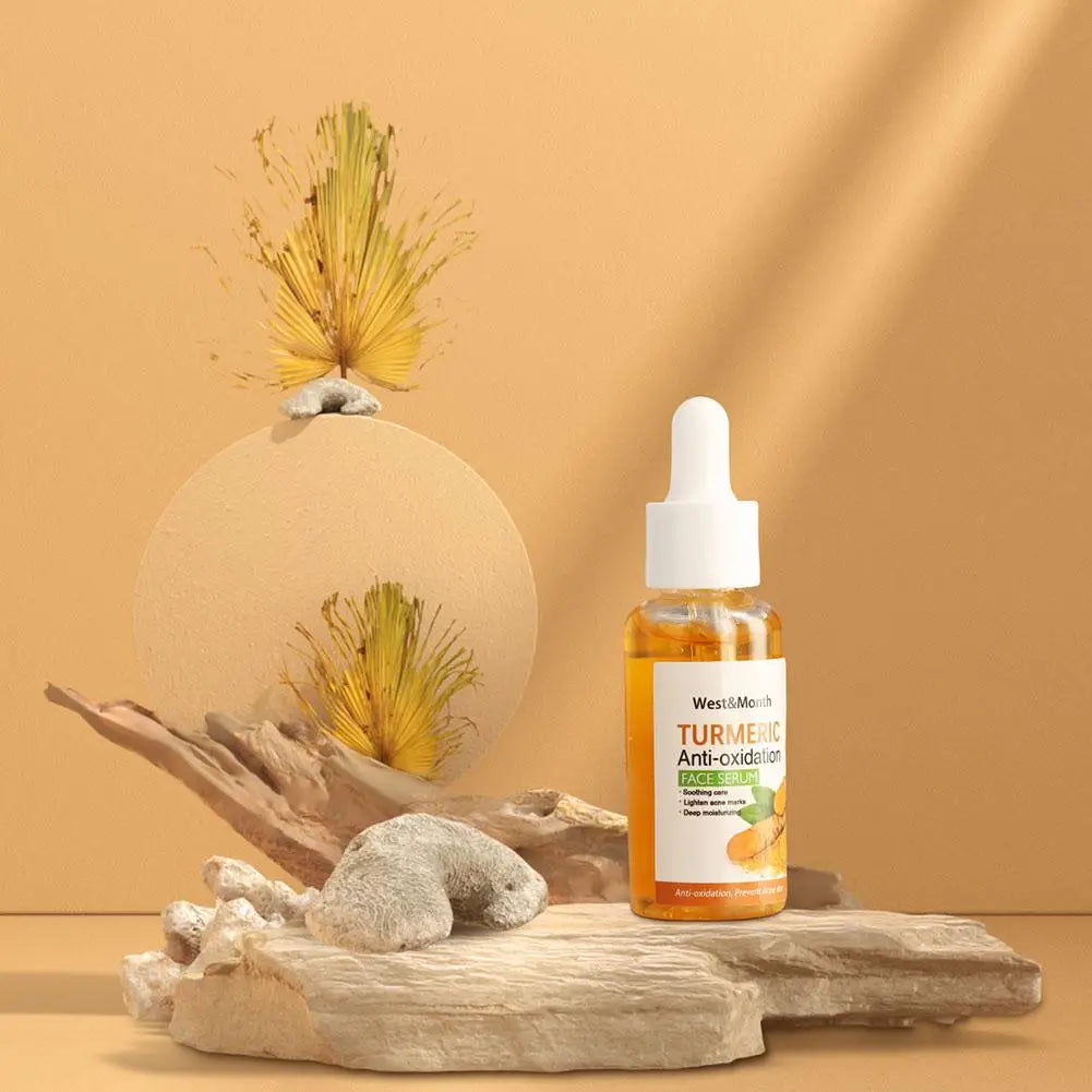 Sérum Visage au Curcuma – Éclat, Anti-Taches & Anti-Oxydant + Savon Huile de Curcuma