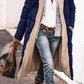 Manteau Long Femme Hiver – Veste Chaude en Laine & Polaire avec Capuche, Style Casual Chic | F-laglam.