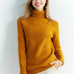 Pull Femme en Laine Mérinos 100 % – Col Roulé Tricoté Cachemire Automne Hiver