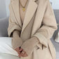 Manteau Court Femme Automne Hiver – Cachemire Double Face, Col Revers & Ceinture, Style Luxe Chic.