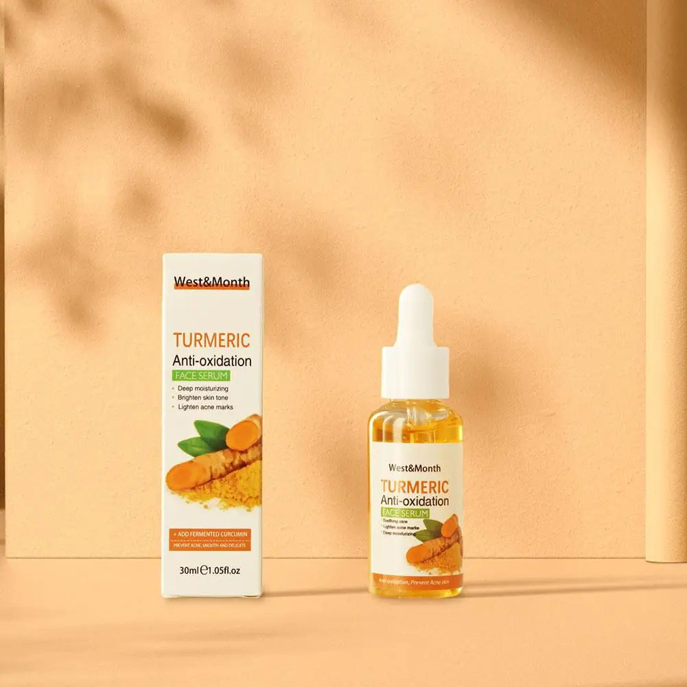 Sérum Visage au Curcuma – Éclat, Anti-Taches & Anti-Oxydant + Savon Huile de Curcuma