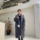 Manteau Teddy Bear Femme – Laine d’Alpaga Oversize, Chaud & Doux, Style Classique Décontracté Hiver.