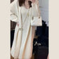Ensemble robe pull et veste longue femme – style français printemps/automne 2024